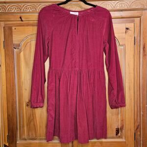 Women's Universal Thread Red‎ Corduroy Long Sleeve Dress With Pockets Size XS